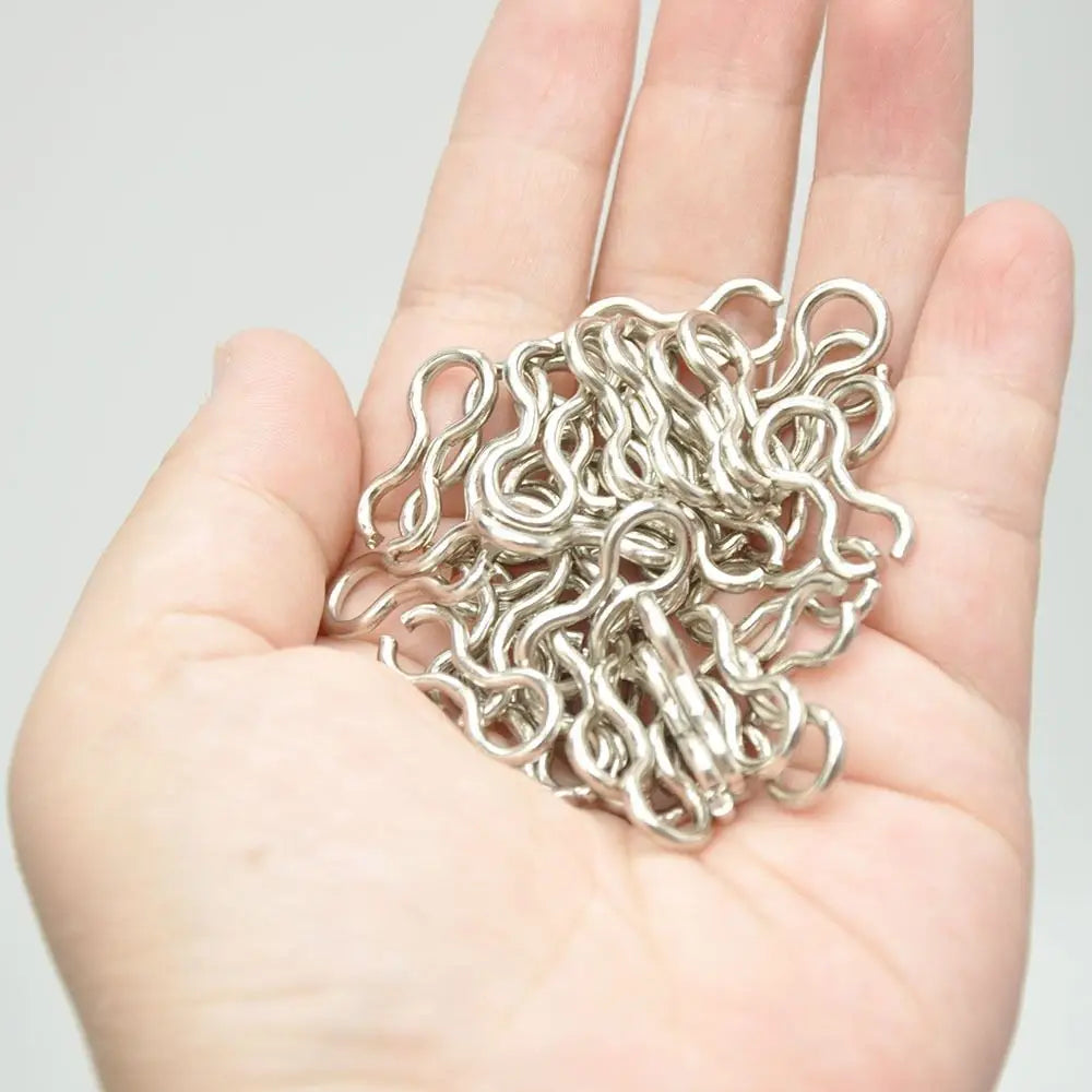 100pcs Fishing Snaps Connector Accessories Fishing Swivels Fast Link Mould Lead Loop Inserts Sinker Eyes Clip Tackle