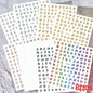 8Pcs Red Heart Nail Stickers 3D Bronzing Silver Gold Heart Shape Star & Moon Metal Totem Nail Slider Self-Adhesive DIY Nail Art*