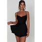 Sling Satin Halter Strap A Pendant Dress Sexy Elegant Lady Style Short Skirt Summer Female Club Party Vestidos