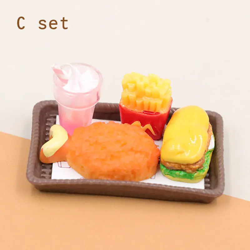 1/6 Miniatrue Dolls Food Mini Chocolate Cookies Boxs Potato Chips Model Toys Pretend Play for Bjd Dollhouse Scence Accessories