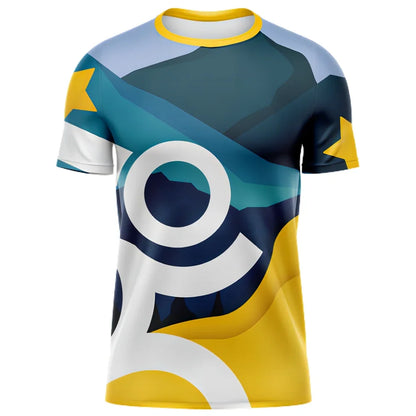 Fashion 3D Print T Shirt For Men Summer Comfortable Breathable Tracksuits Casual O-neck Short Sleeve Outdoor Run Fitness T-Shirt