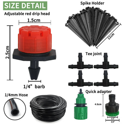 5M-60M Drip Irrigation System Plant Watering Set Watering Kits Adjustable Drippers For Irrigation Micro Garden Watering System