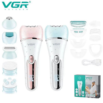 VGR Epilator for Women Hair Remover Electric Epilator Leg Body Bikini Lady Shaver Facial Underarms Hair Removal Tool V-733