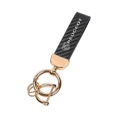 Car Luxury Keychain Vintage Zinc Alloy Key Ring Accessories For New Peugeot 408 4008 308 3008 Rifter 5008 508 2008 208 301 RCZ