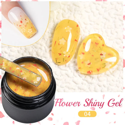 BOZLIN 5ML Color Solid Nail Gel Colorful Painting Nail Art Varnish Semi Permanent Solid Polish UV Nail Gel Top Coat Manicure