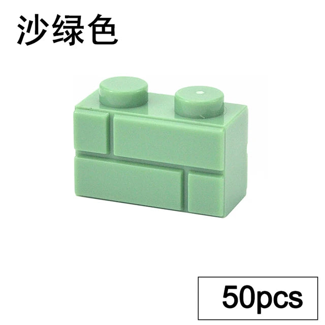 DIY Wall Bricks 1x4 1x3 1x2 Dots Thick Building Block Educational Creative House Contruction Toys Compatible With 15533 For Kids