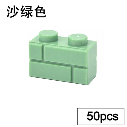 DIY Wall Bricks 1x4 1x3 1x2 Dots Thick Building Block Educational Creative House Contruction Toys Compatible With 15533 For Kids