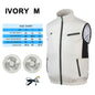 New Cooling Vest Ice Fan Vest Heat Resistant Air Conditioner Clothes Cooling Fan Vest for Summer Camping Fishing Vest Hiking