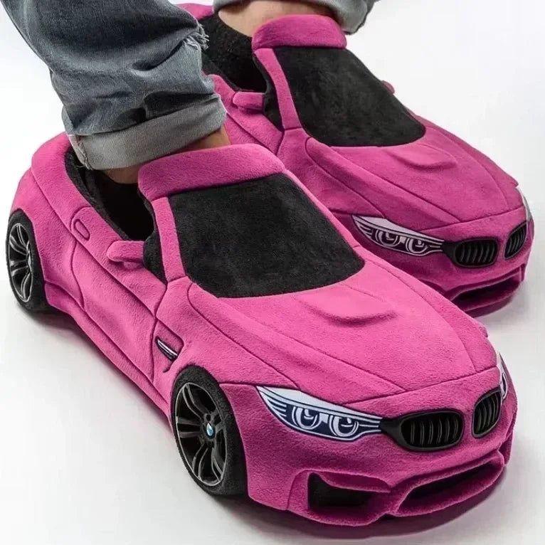 2025 New For BMW Porsche racing plush slippers toy Cotton Shoes Warm Home Plush Shoes Car Slippersr