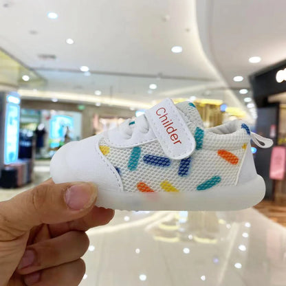 Best Boys/Girls Baby Walking Shoe Spring/Autumn New 0-2 Year Old Shoe Soft Sole Mesh Breathable Baby Shoe Nude Shoe bebê أحذية