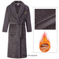 Big Size 3Xl 4Xl Kimono Robe Gown Winter New Men's Homewear Coral Fleece Bathrobe Shower Peignoirs Loose Thicken Nightwear