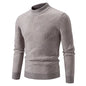 2025 High Quality Men's New Autumn and Winter Casual Warm Color Block Sweater Knit Tops Man Clothes