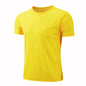 Women Men Quick Drying Short Sleeve Tees Summer Gym Running O-Neck T-Shirt Training Exercise Gym Sport Blank Tops For Printing