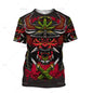 Japanese Harajuku Printed T Shirt For Men Fashion Samurai Mask Graphic T shirts Summer Leisure O-neck Pullover Oversized Topsy2k