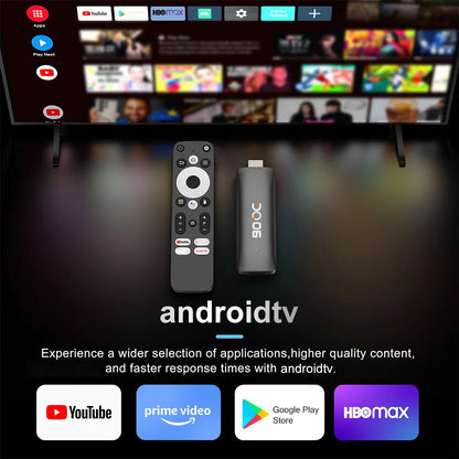 DQ06 ATV Mini TV Stick Android12 Allwinner H618 Quad Core Cortex A53 Support 8K Video 4K@60fps Wifi6 BT5.0 Build in BT Voice Rem
