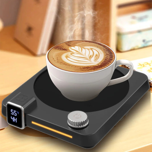 110V/220V Coffee Cup Heater Electric Mug Heater Constant Temperature 9 Gear Settings Keep Milk Tea Warm Heating Pad Coaster