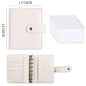 A7 PU Leather Notebook Binder Budget Plan Organizer Binder Cover 6 Binder Pockets And 12 Pcs Expense Budget Sheets Sticker