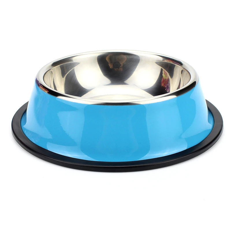 200-1600ml Stainless Steel Dogs Bowl Cats Non Slip Food Drinking Water Eating Container Dish Puppy Kitten Feeder Pet Supplies