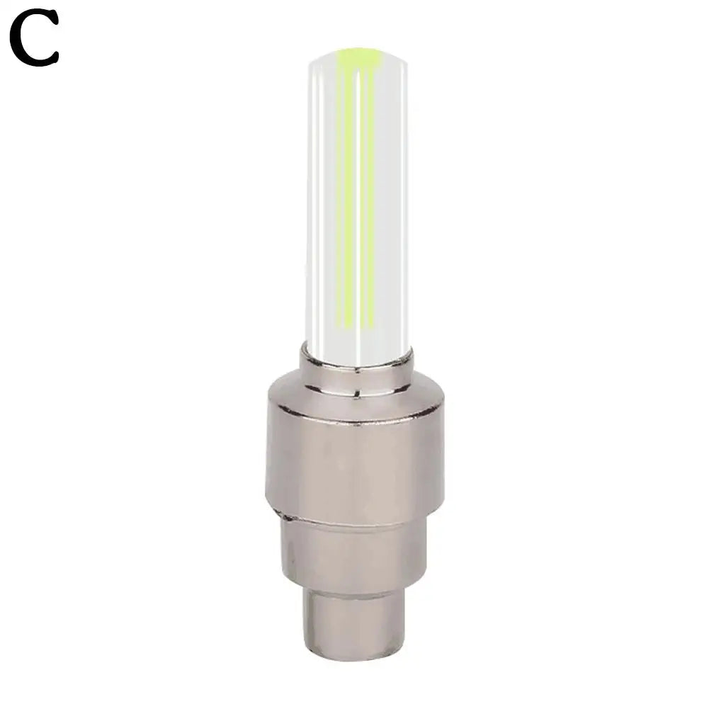 2Pcs Neon Bike Spoke Lights Bicycle LED Light Tire Valve Cap Flashlight Wheel Spoke Lightweight Car Motorcycle Accessories