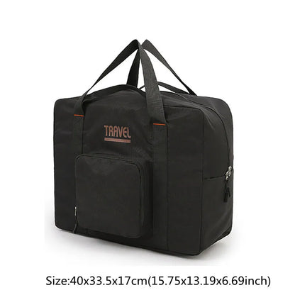 Fashion Folding Travel Bag Unisex Oxford Travel Weekend Overnight Bags Large Capacity Hand Luggage Tote Duffel Accessor Supplies