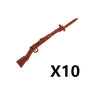 WW2 German Weapon Building Block 98K Two-color Gun US M1911 Soviet RPG Military Soldier Figure Accessories Rifle Pistol Toy C349