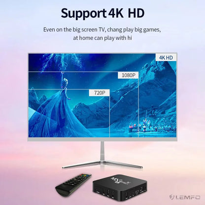 2025 MXQ Pro Smart TV Box Android 12 IK316 4K HD 3D Video Home Theater WIFI6 H.265 Support Watching Sport Matches TV Set Top Box