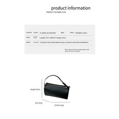 Kendall the same 90s correct version square shoulder armpit small bag pencil bag minimalist mini portable pen holder bag