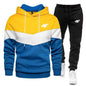 2025 Men's Autumn/Winter Fashion hooded Sweatshirt, fashionable quality, outdoor jogging, fitness, sports and casual set