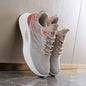 Spring 2025 New Thick Soled Sports Shoes Breathable Fitness Mesh Running Wear Resistant Casual Vulcanized Shoes for Women