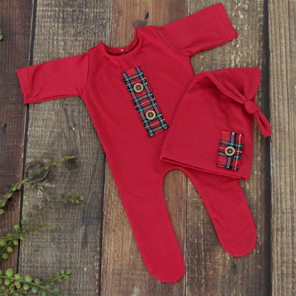 Newborn Christmas Outfit  Newborn photography props Baby Romper Jumpsuit  Photography  Studio Shoots Accessories