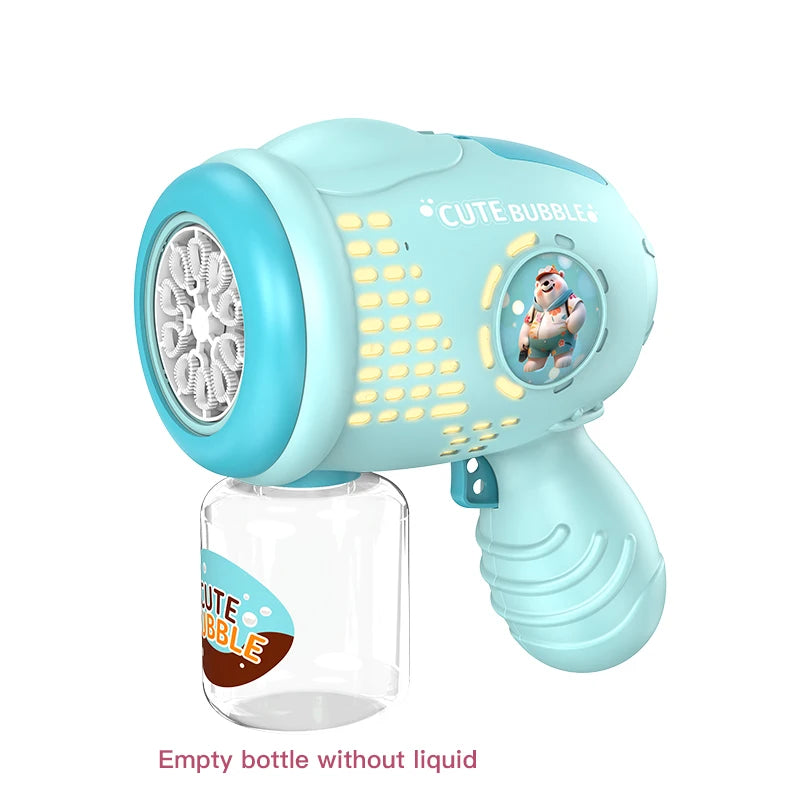 New Fully automatic children's bubble machine luminous toy gift bubble gun bubble stick without battery without bubble water