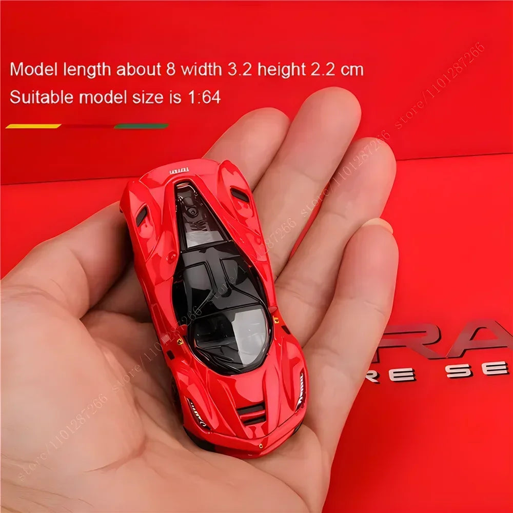 Bburago 1:64 Ferrari 488 Pista Replica Car Model Scale F40 F50 458 296 GTB Enzo Diecast Traffic Miniature Art Figure Kid Boy Toy