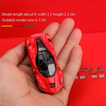 Bburago 1:64 Ferrari 488 Pista Replica Car Model Scale F40 F50 458 296 GTB Enzo Diecast Traffic Miniature Art Figure Kid Boy Toy