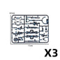 WW2 German Weapon Building Block 98K Two-color Gun US M1911 Soviet RPG Military Soldier Figure Accessories Rifle Pistol Toy C349