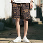 2025 Summer New Boutique Flower Cotton Linen Men's Casual Beach Shorts Men's Comfortable Breathable Leisure Shorts Male XXXXXL