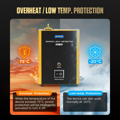 AUTOOL SDT50 Car Smoke Leak Detector Automotive EVAP Leakage Gas Leakage Machine Locator Oil Pipe Generator Diagnostic Tools