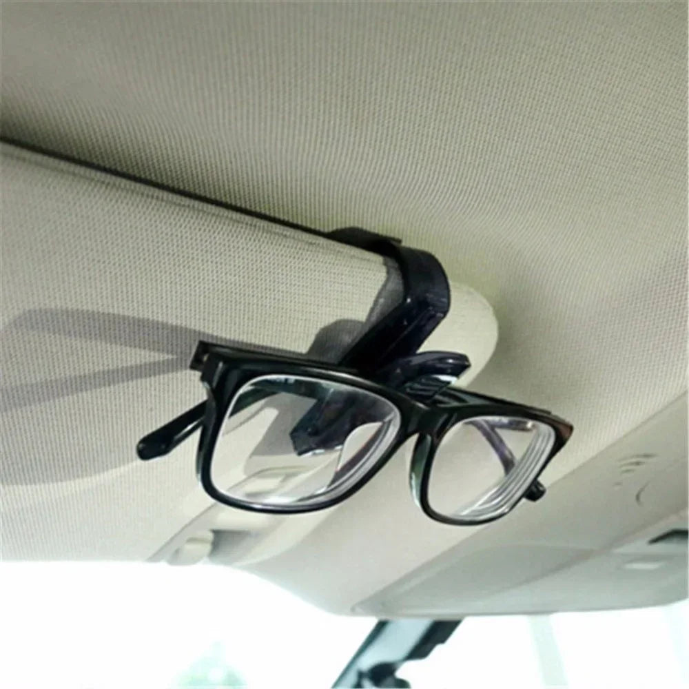 Auto Sun Visor Glasses Fastener Clips Holder for Sunglasses Eyeglasses Ticket Card Universal Multi-Function Car Interior Holder