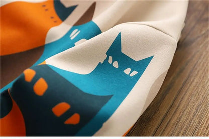 Children Top 2024 New Spring Autumn Sweatshirt Boys Girls Fake Two-piece Top Cartoon Casual Long Sleeved Shirt Trendy Clothing