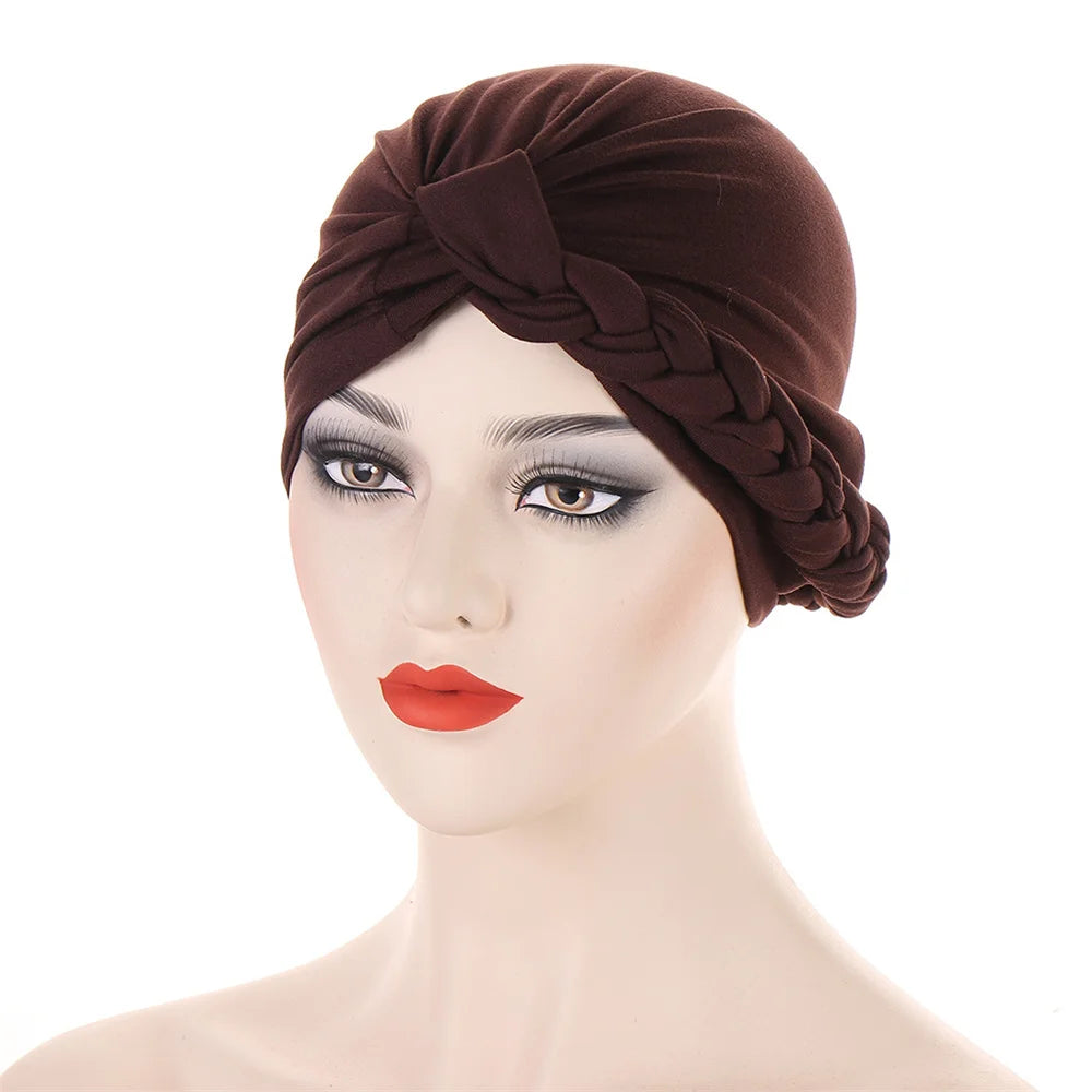 New Women Gold Silver Turban Hats Chemo Bandana Hijab Pleated Indian Cap Turbante Hat Ladies Hair Loss Headscarf Muslim Headwear