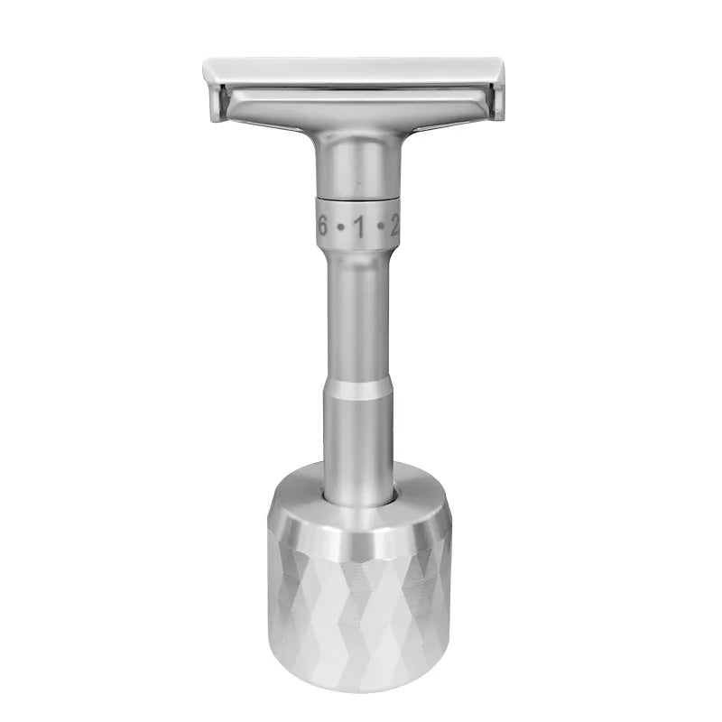 1 Pc Safety Razor Stand, Men's Aluminum Alloy Shaving Razor Base Holder, Manual Razor Holder for Bathroom Countertops