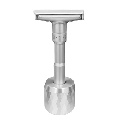1 Pc Safety Razor Stand, Men's Aluminum Alloy Shaving Razor Base Holder, Manual Razor Holder for Bathroom Countertops