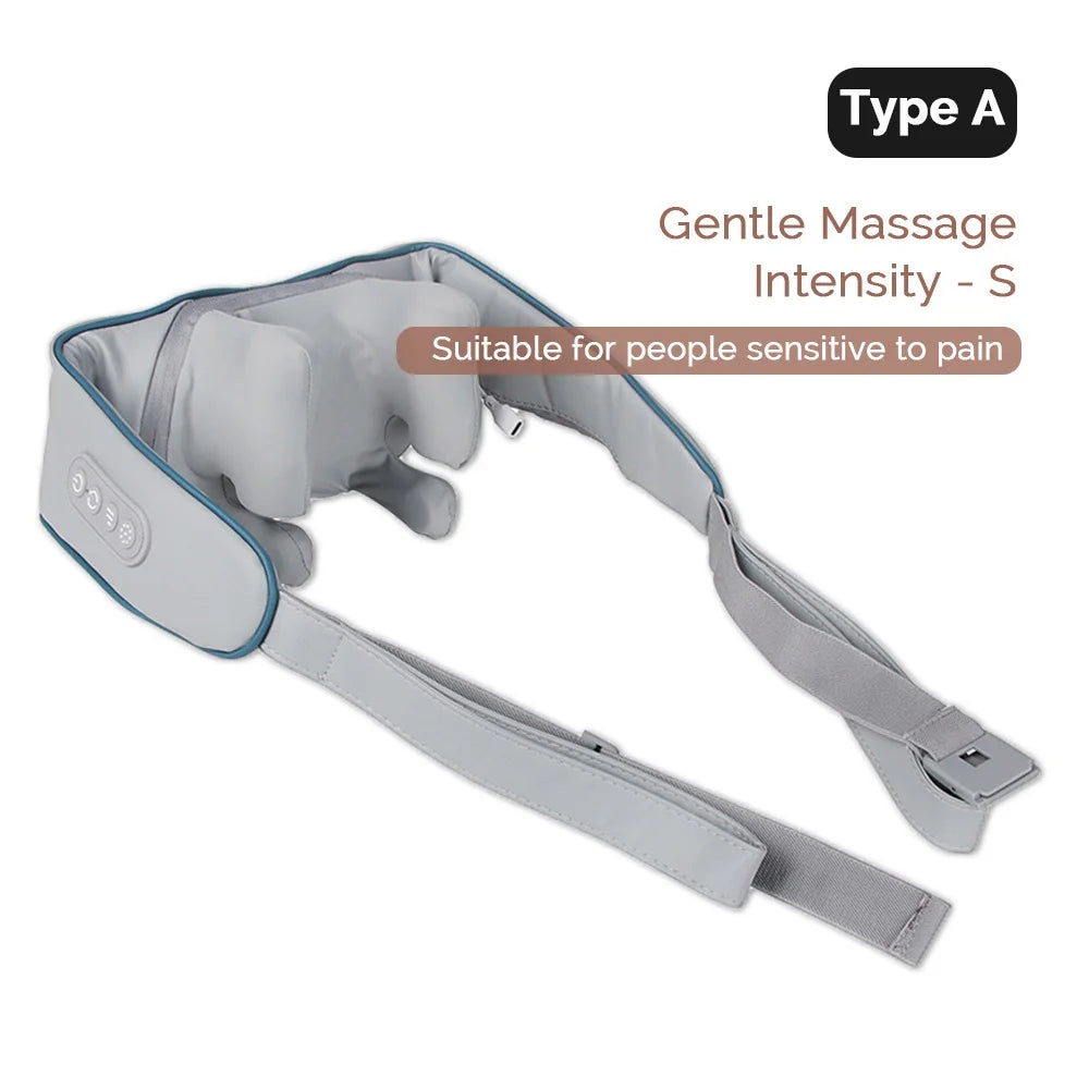 Foreverlily Neck and Back Massager 6 Head Kneading Relaxation Shoulder Calf Body Massage Shawl Machine