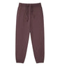 330g Mens 100% Cotton Spring Casual Long Pant French Terry Plain Brown Jogger Sports Trousers Male Flat Unlined Pocket Sweatpant