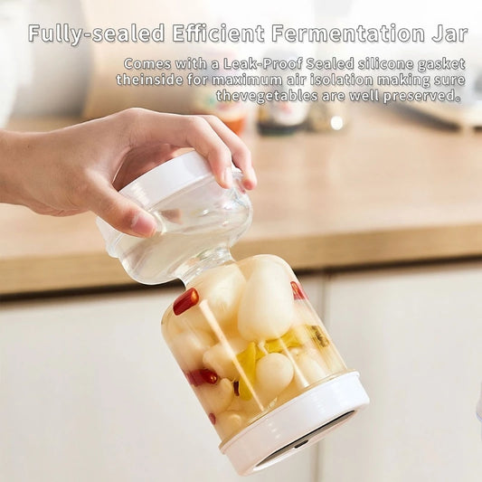 Hourglass Pickles Jar Dry and Wet Dispenser Pickles Olives Hourglass Jar Cucumber Container for Kitchen Juice Separator