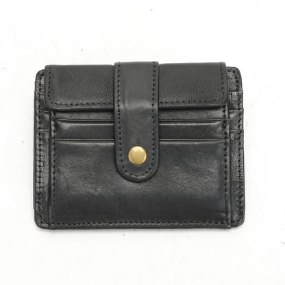 WESTAL Men's Purse Leather for Coin Wallets Vintage Credit Card Holders Hasp Business Cards for Men Photo Wallets Coin Purses