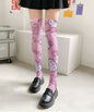 New Kawaii Hello Kitty My Melody Elasticity Ladies Knee Socks Anime Sanrios Girls Ultra-thin Spring Summer Lolita Long Stocking