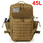 QT&QY 25L GYM Tactical Backpacks for Men  Survival Laser Cut Molle Daypack Small Bug Out Bag Gym Rucksack with Dual Cup Holders