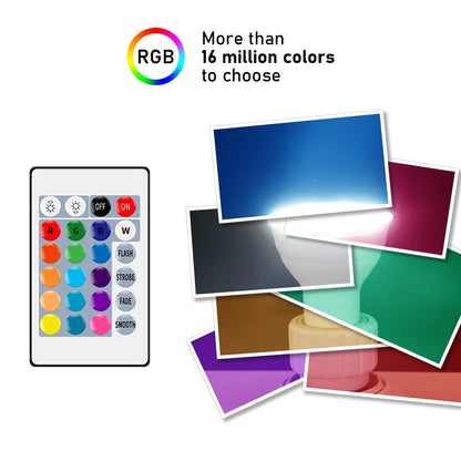 LED infrared remote control RGBW GU10 AC110V 220V 6W 24 key remote control dimming color lights suitable for party bars