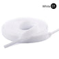 1Pair 8mm Flat Shoelaces Unisex Polyester Black White Shoe Laces Sneakers Canvas Laces Classic Soft Kids Shoestrings 80-120cm