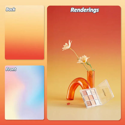 Gradient Color Photography Backdrops 57*87CM 2 Sided Photo Backgrounds Wallpaper Studio Waterproof Products Photographic Props
